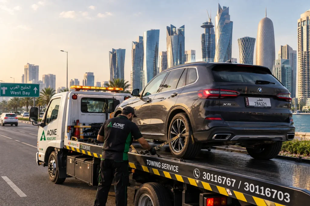 24/7 Roadside Assistance in West Bay, Qatar